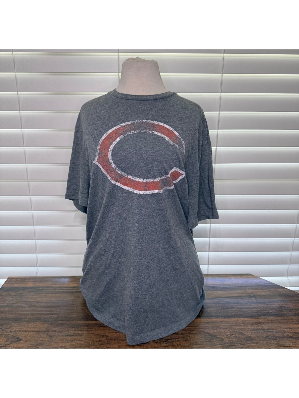 Fanatics Chicago Bears Gray Logo T-Shirt Men's Size Large